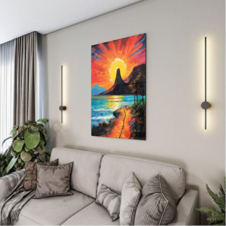 Yolculuk ve Seyahat Cam Tablo - Karışık - Dikey Motif 01-066