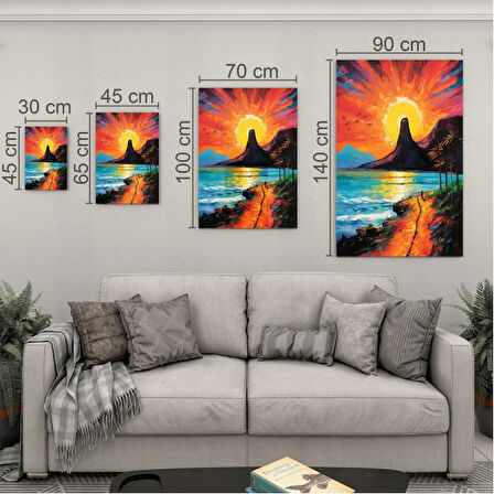 Yolculuk ve Seyahat Cam Tablo - Karışık - Dikey Motif 01-066
