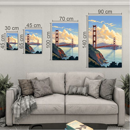 Yolculuk ve Seyahat Cam Tablo - Karışık - Dikey Motif 01-077
