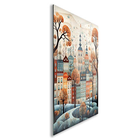 Yolculuk ve Seyahat Cam Tablo - Karışık - Dikey Motif 01-087