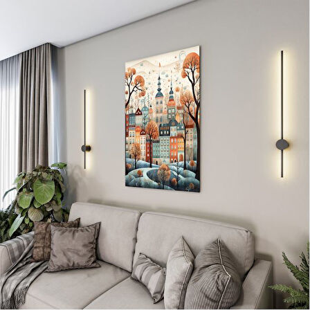 Yolculuk ve Seyahat Cam Tablo - Karışık - Dikey Motif 01-087