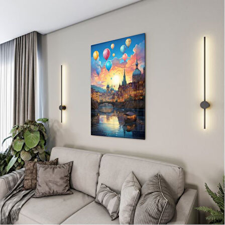 Yolculuk ve Seyahat Cam Tablo - Karışık - Dikey Motif 01-100