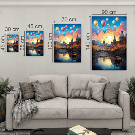 Yolculuk ve Seyahat Cam Tablo - Karışık - Dikey Motif 01-100