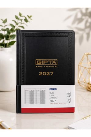 Gıpta 2027 17x24  cm Kasa Ajandası 111-TCK