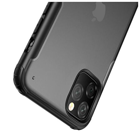Smcase iPhone 11 Pro Max Kılıf Vonk Hibrit Silikon  Tam Kapatan Ekran Koruyucu