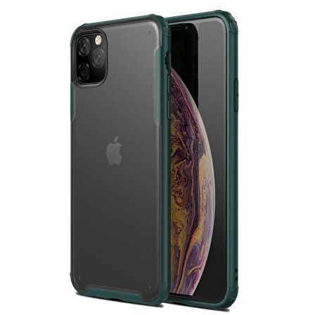 Smcase iPhone 11 Pro Max Kılıf Vonk Hibrit Silikon  Tam Kapatan Ekran Koruyucu