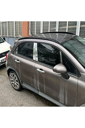 Fiat 500X Krom Kapı Direği Seti 8 Parça 2014> Paslanmaz Çelik