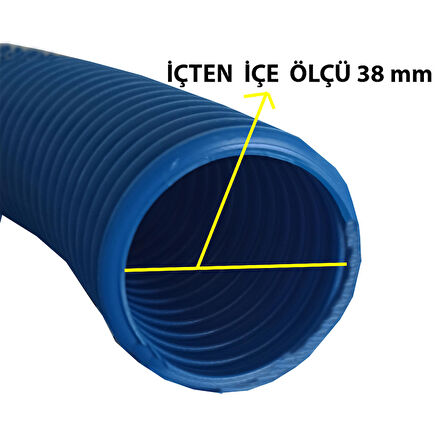 Anatolia Pool Havuz Süpürgesi Vakum Hortumu 1,5" Ø38mm 20 Metre (Pool Vacuum Hose)