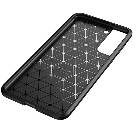 Gpack Samsung Galaxy S21 Plus 5G Kılıf Negro Karbon Dizayn Silikon