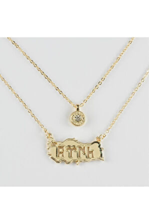 Türk Yazılı İkili Kolye