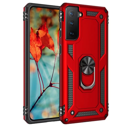 Gpack Samsung Galaxy S21 Plus 5G Kılıf Tank Koruma Vega Standlı Yüzüklü Mıknatıslı