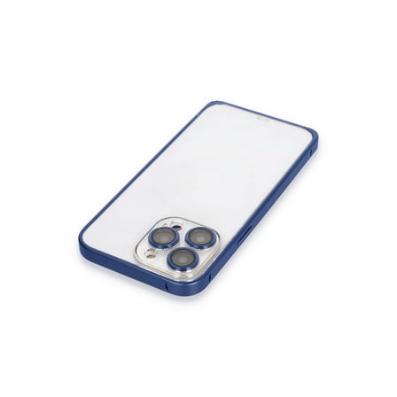 Joko Apple iPhone 15 Pro Metal Bumper Mat Kapak - Lacivert