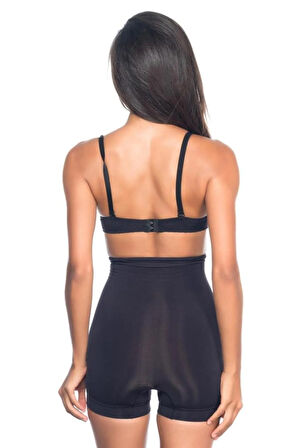 Siyah 7027 Ince Düşük Bel Boxer Korse