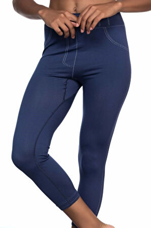 Dikişsiz Kot Pantolon Tayt