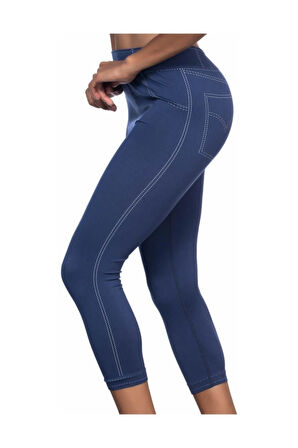 Dikişsiz Kot Pantolon Tayt