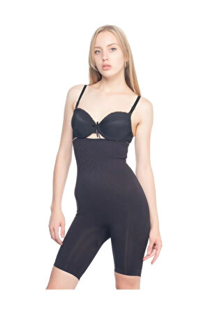 Desenli Yüksek Bel Uzun Paçalı Korse