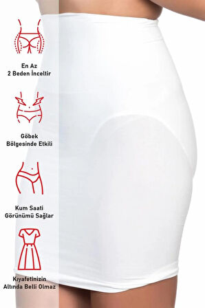 Beyaz 2050 Külotlu Jüpon Korse