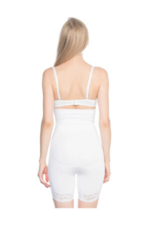 Dikişsiz Paçası Dantelli Boxer Korse