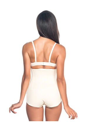 Kadın Beyaz Balenli Slip Korse