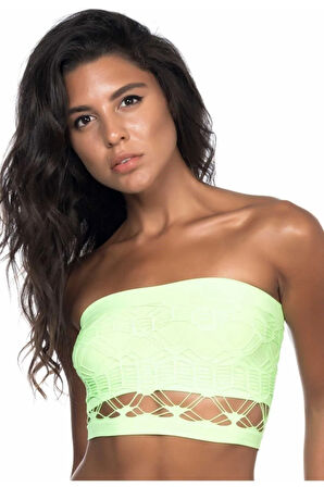 Dikişsiz Çift Katlı Örme Straplez Büstiyer