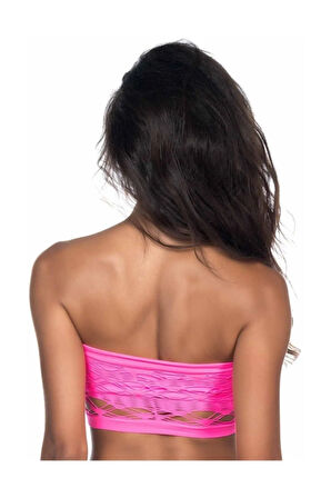 Dikişsiz Çift Katlı Örme Straplez Büstiyer