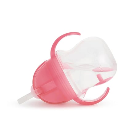 Sabit Vakumlu Beslenme Tabağı &Tıklama Uçlu Pipetli Alıştırma Bardağı 6AY+ MAVİ&PEMBE 2'li Paket