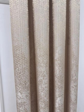 NİVEMESHOME  ÇAĞLA V-5201 KREM  1/3 PİLELİ FON PERDE