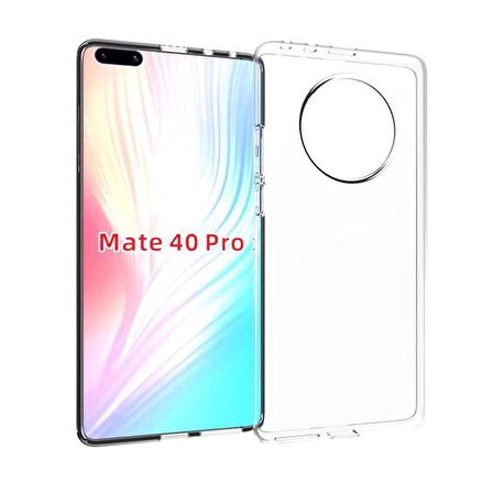 Gpack Huawei Mate 40 Pro Kılıf Süper Silikon Şeffaf Koruma