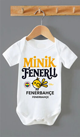 %100 PAMUK MİNİK FENERLİ BASKILI BEBEK BODY