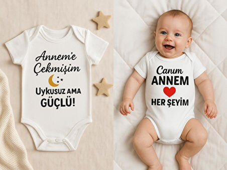Organik %100 Pamuk Bebek Body Badi Zıbın ZBN521