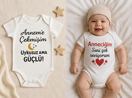 Organik %100 Pamuk Bebek Body Badi Zıbın ZBN520