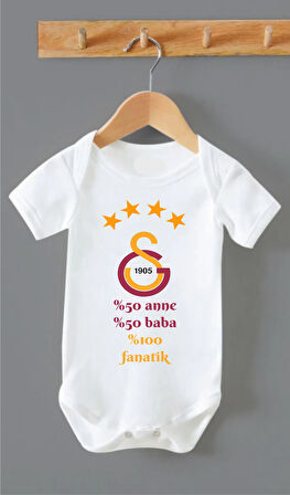 Organik %100 Pamuk %50 Anne %50 Baba Sarı KırmızıBebek Body Badi Çıtçıtlı Zıbın Zbn270