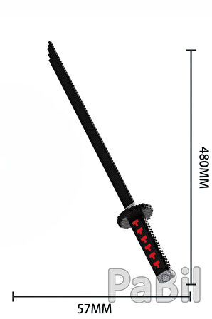 Kimetsu No Yaiba - Demon Slayer 394 Parça 480 Mm Figür Kılıç Katana - Tanjiro