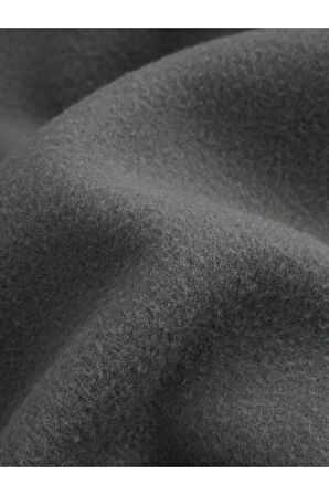 Erkek Koyu Gri Boston Baskılı Sweatshirt