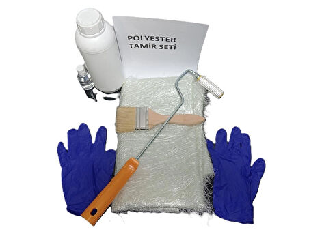 Polyester Tamir Fiber Reçine Tekne Tamiri Seti 1Kg
