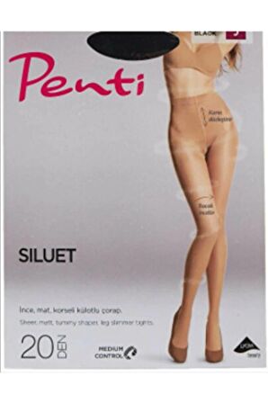 PENTİ 20 DEN SILUET İNCE MAT KORSELİ KÜLOTLU ÇORAP-TEN
