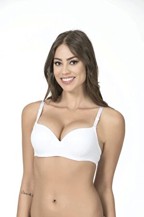 BELVÜ DOLGULU MİKRO TULUM SÜTYEN 1109 - BEYAZ
