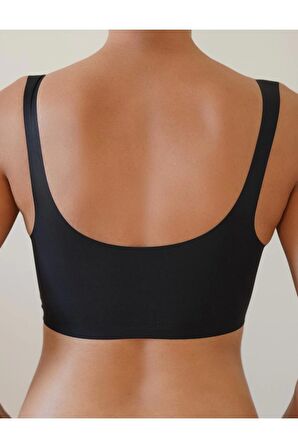 FK Lazer Kesim Pedli Seamless Bralet Sütyen SİYAH