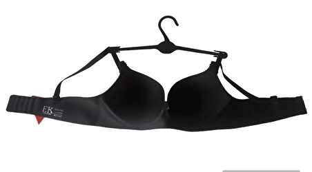 FK BALENLİ YARIM DESTEKLİ LAZER KESİM SÜTYEN-SİYAH