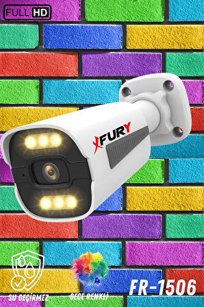 FURY 1 Kameralı 6 Warm Led Gece Renkli Görüş-Cepten İzle-Su Geçirmez Güvenlik Kamerası Seti 320GB