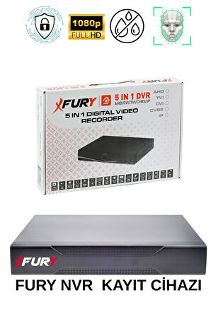 FURY 3 Lü Ip Güvenlik Kamera Seti Sesli 4mp Gece Renkli Su Geçirmez 5515s 250GB