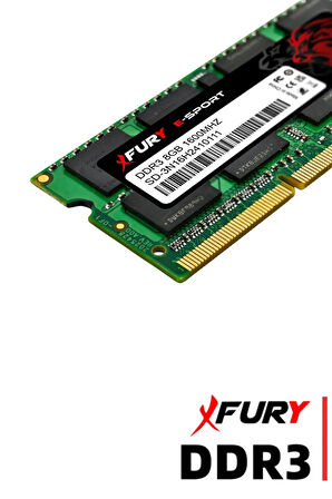 FURY E-SPORT DDR3 8Gb 1600Mhz Notebook Ram Bellek 1x8GB