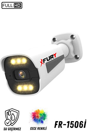 FURY 4 Kameralı Ip Güvenlik Kamerası Seti 4mp Gece Renkli Su Geçirmez 1506 1TB
