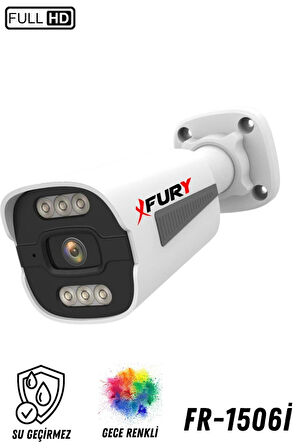 FURY 4 Kameralı Ip Güvenlik Kamerası Seti 4mp Gece Renkli Su Geçirmez 1506 500GB