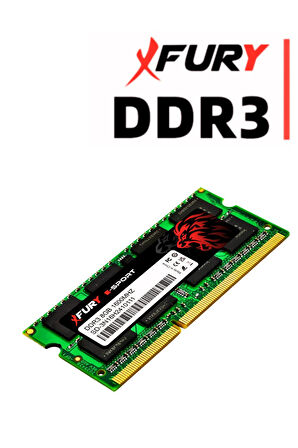 FURY E-SPORT Laptop DDR3 8Gb 1600Mhz Notebook Ram Bellek
