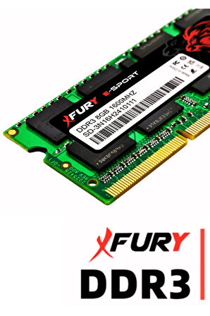 FURY E-SPORT Laptop DDR3 8Gb 1600Mhz Notebook Ram Bellek