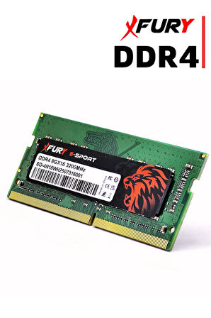 FURY E-SPORT DDR4 8Gb 3200 Mhz Notebook Ram Bellek 1x8GB
