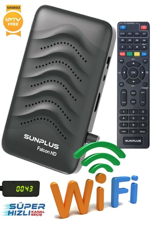 FURY Falcon Çanaklı-Çanaksız Wi-Fi Dahil Full HD Sınırsız Sinema Paketli Uydu Alıcısı