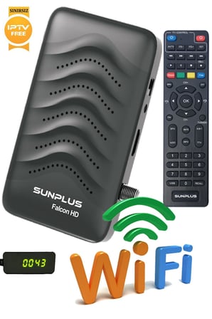 FURY Falcon Çanaklı-Çanaksız Wi-Fi Dahil Full HD Sınırsız Sinema Paketli Uydu Alıcısı
