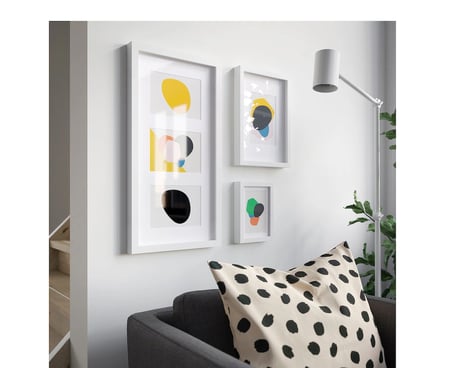 IKEA RÖDALM beyaz çerçeve , beyaz, 55x28 cm 